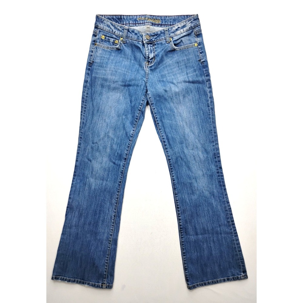 American Eagle Jeans High Rise Straight Hipster Denim Women 8 Reg